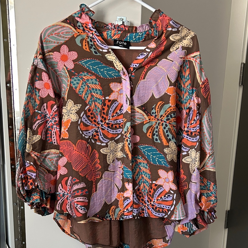 Fate Women's Multicolor Floral Blouse